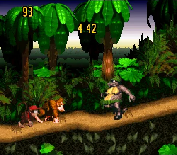 Donkey Kong Country - Competition Cartridge (USA) screen shot game playing